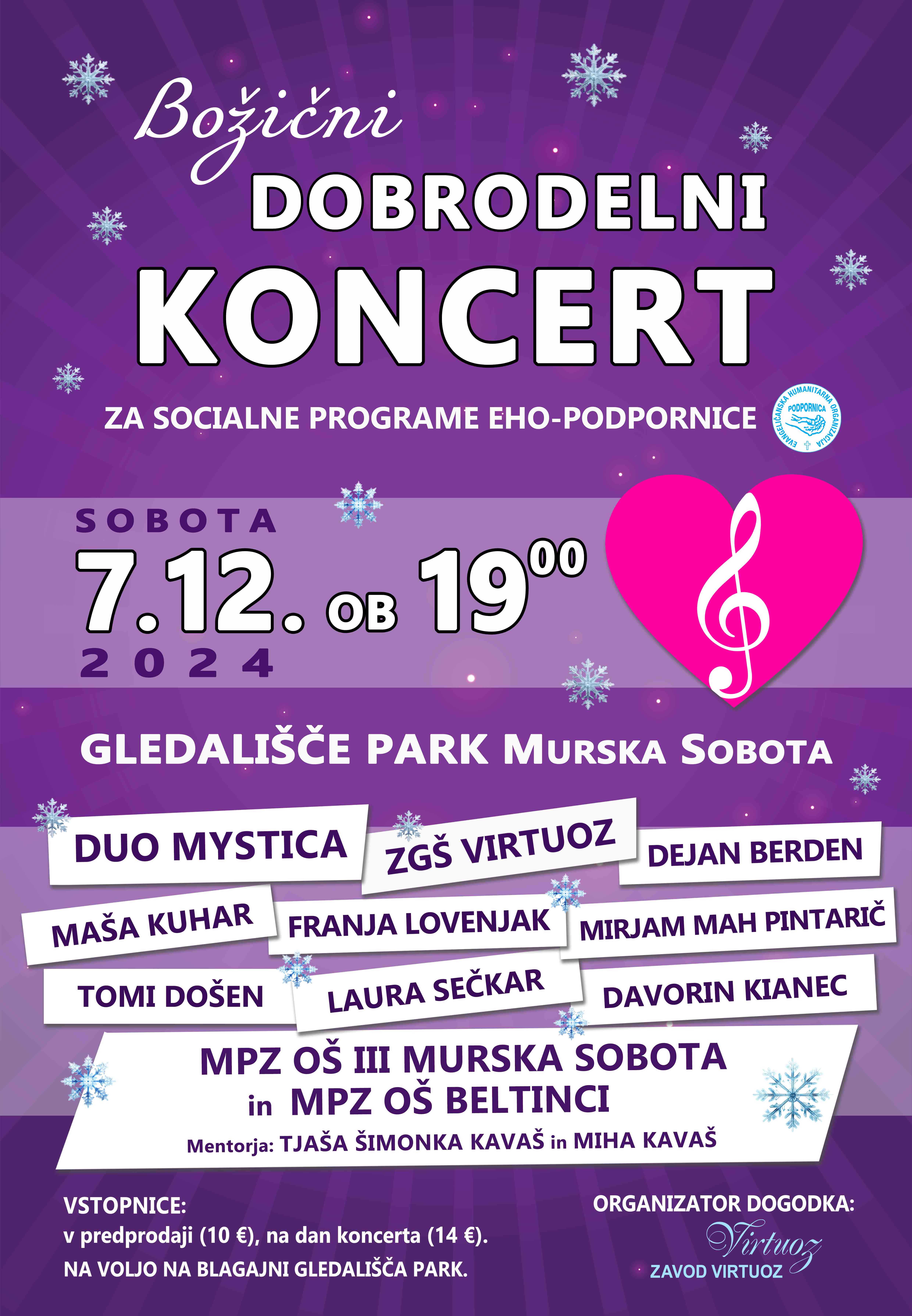 Božični Dobrodelni koncert (vabilo)